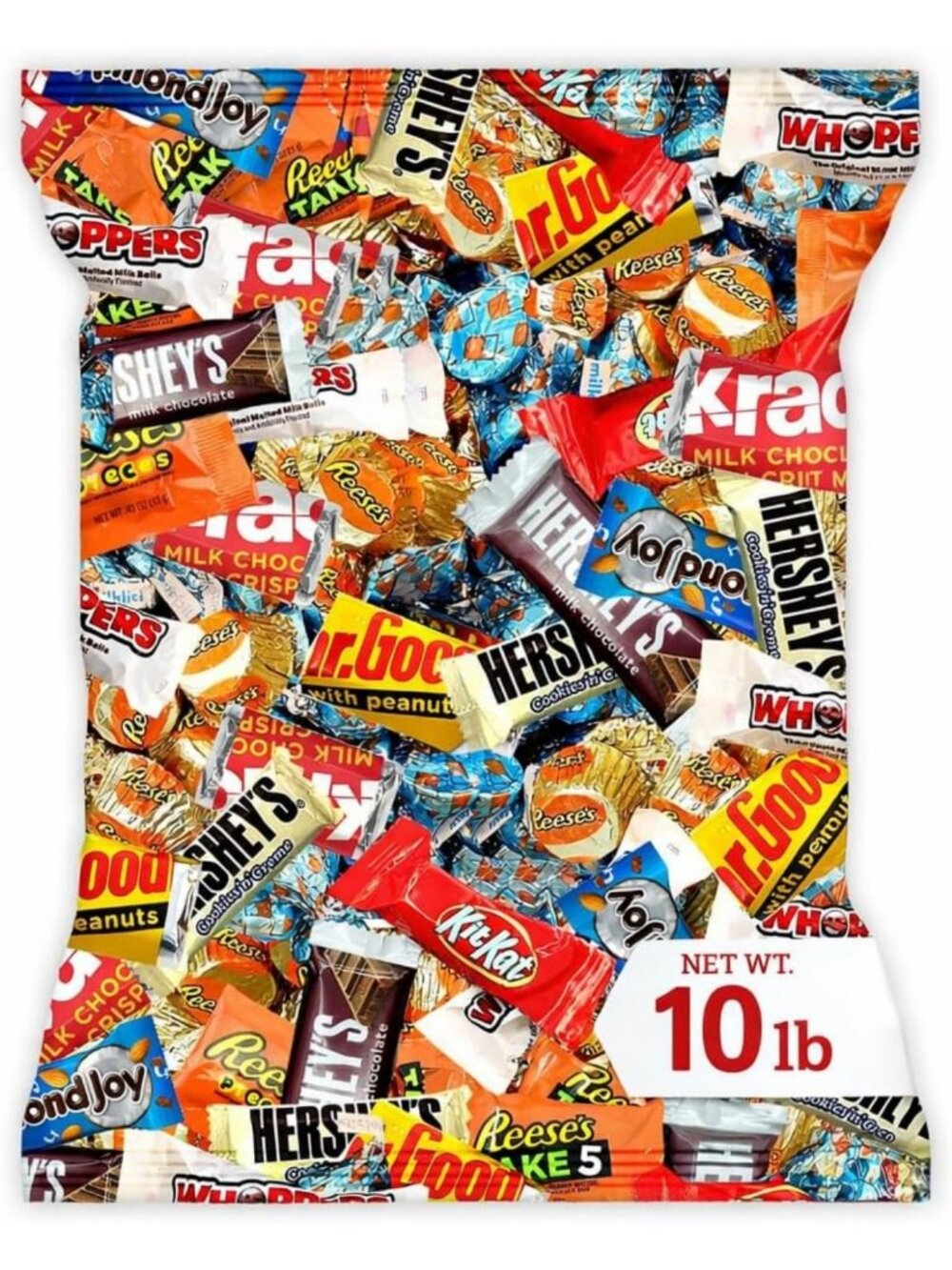 Assorted Chocolate Candy Variety Pack - 10 LB Bulk Mix for Halloween & Parties